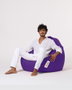 Atelier Del Sofa Premium XXL Puf de Jardín Morado Impermeable Comodidad y Relajación 115 cm